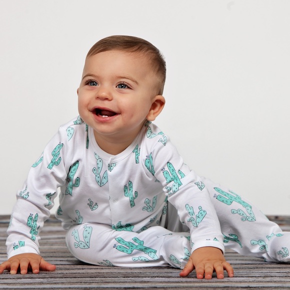 Noomie Footie Green Cactus (6-9mo) NWT* - Picture 1 of 4